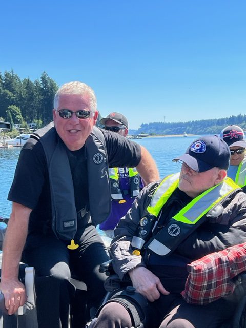 fire chief and Dr. C 